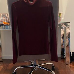 Splendid Maroon Turtleneck Sweater
